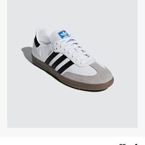 Adidas Samba White and Black Shoes